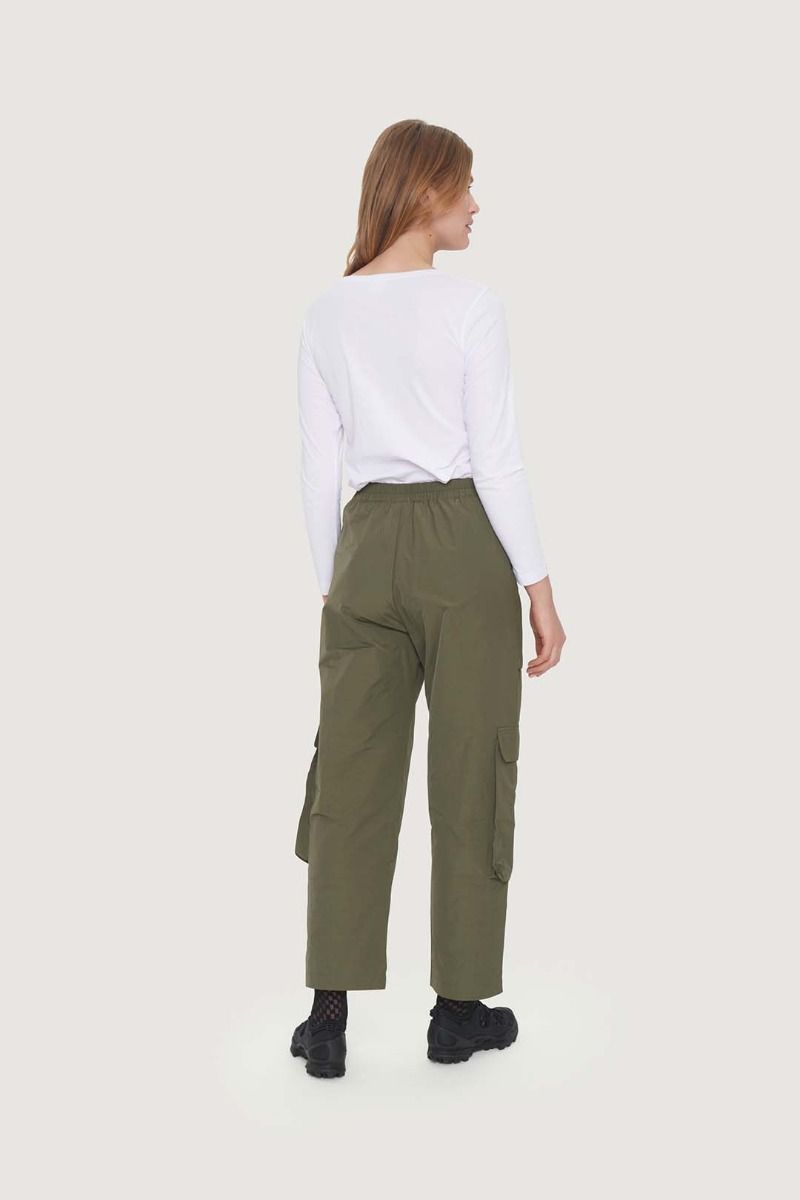 Fukkura poplin trousers with pockets