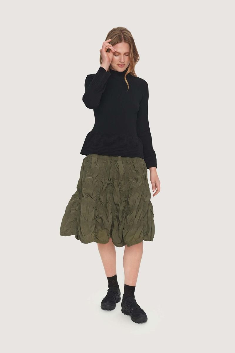 Fukkura poplin skirt with elastic