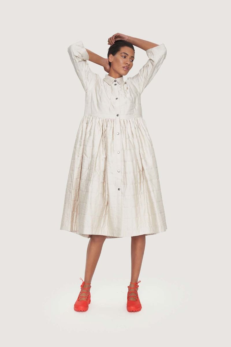 Quilt shirt dress