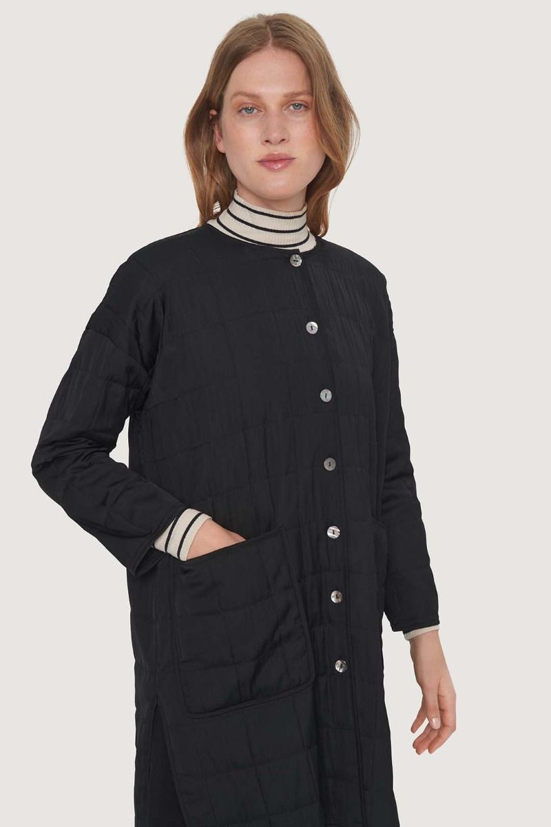 Quilt lange jacke