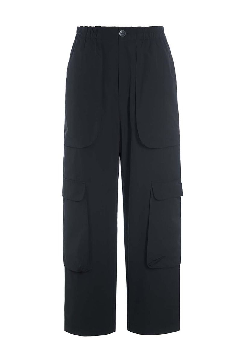 Fukkura poplin trousers with pockets