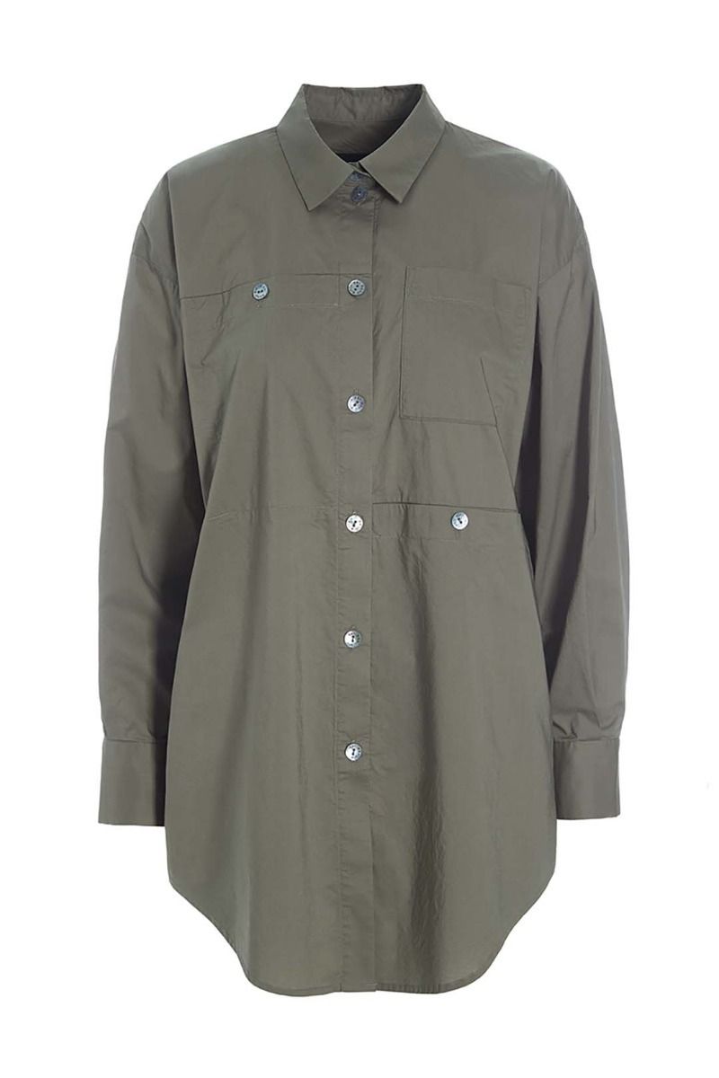 Core cotton shirt with pockets