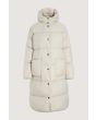 Feather down coat with hood