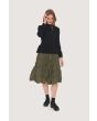 Fukkura poplin skirt with elastic