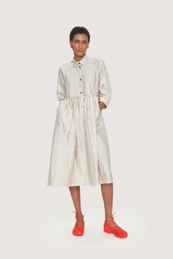 Quilt shirt dress